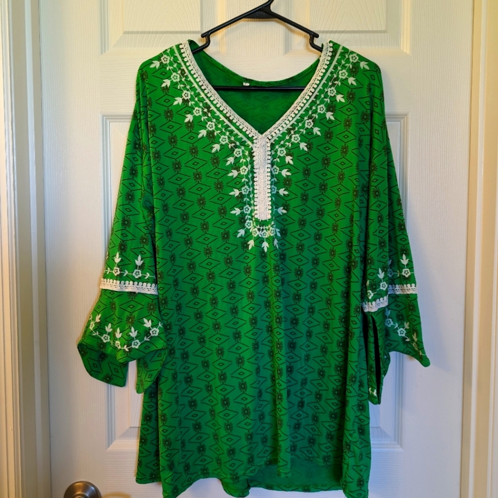 Green Blouse. Large. Worn Once.